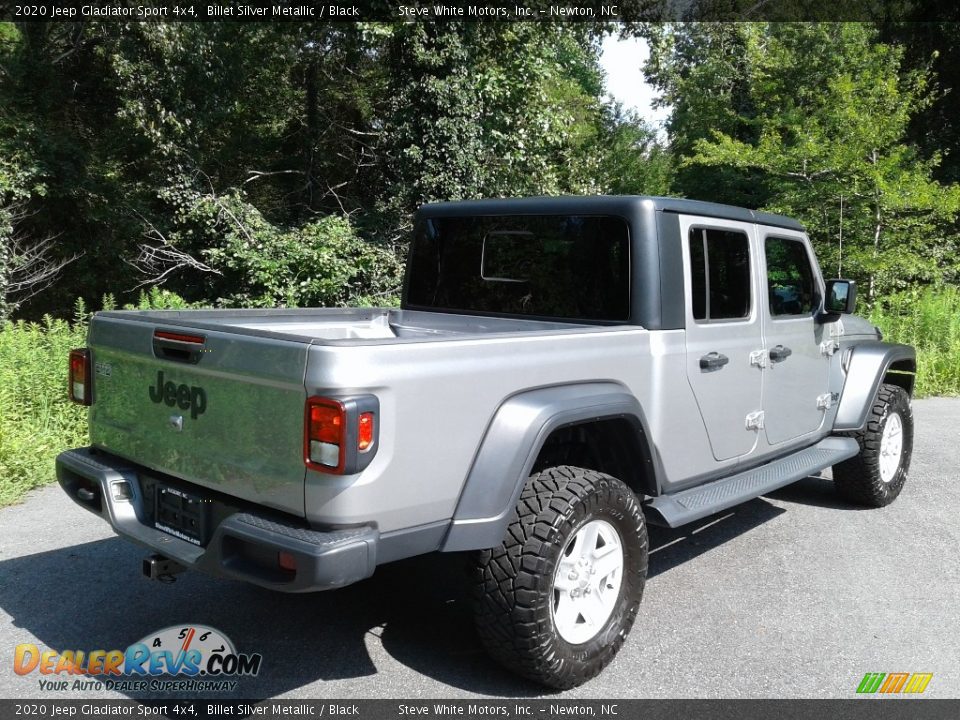 2020 Jeep Gladiator Sport 4x4 Billet Silver Metallic / Black Photo #7