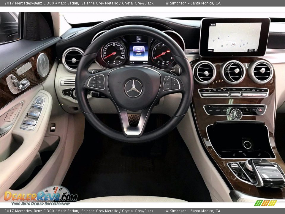 2017 Mercedes-Benz C 300 4Matic Sedan Selenite Grey Metallic / Crystal Grey/Black Photo #4