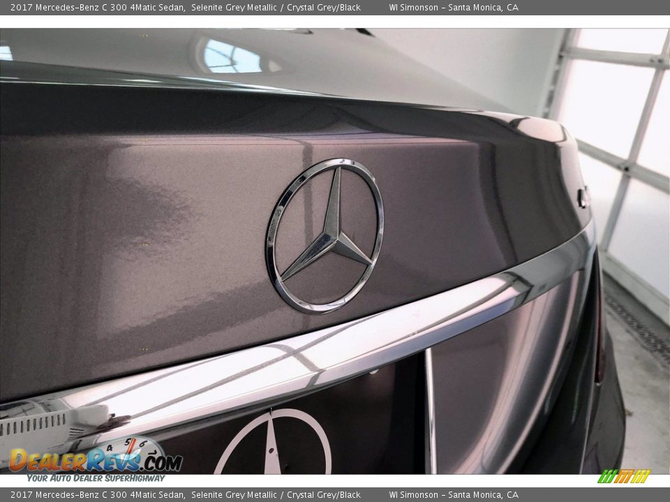 2017 Mercedes-Benz C 300 4Matic Sedan Selenite Grey Metallic / Crystal Grey/Black Photo #7