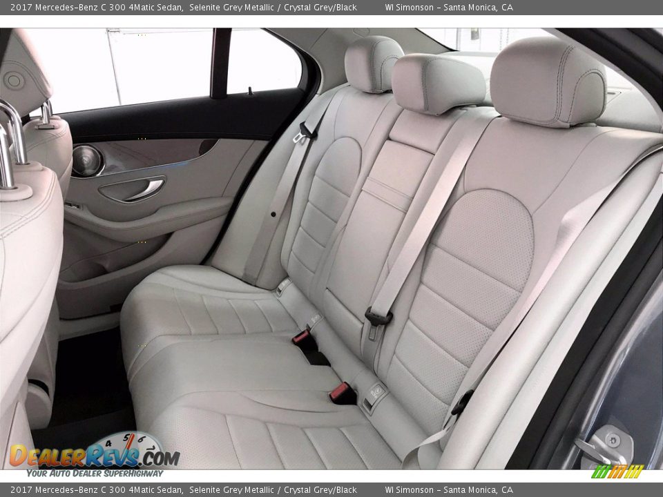 Rear Seat of 2017 Mercedes-Benz C 300 4Matic Sedan Photo #15