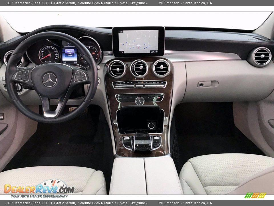 Crystal Grey/Black Interior - 2017 Mercedes-Benz C 300 4Matic Sedan Photo #17