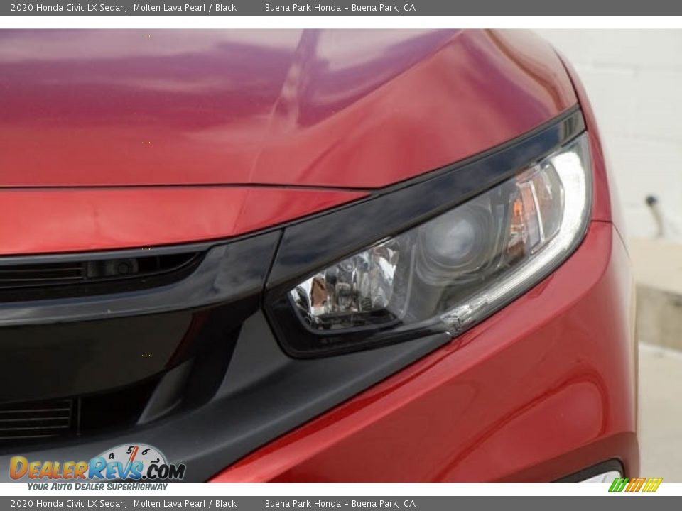2020 Honda Civic LX Sedan Molten Lava Pearl / Black Photo #5