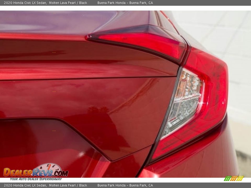 2020 Honda Civic LX Sedan Molten Lava Pearl / Black Photo #9