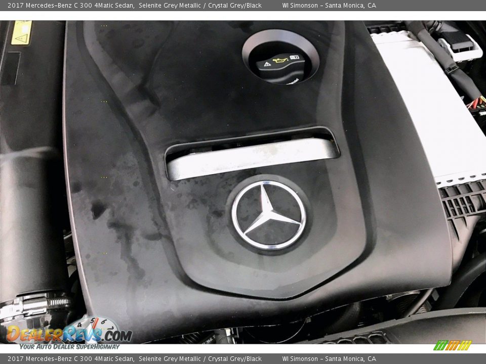 2017 Mercedes-Benz C 300 4Matic Sedan Selenite Grey Metallic / Crystal Grey/Black Photo #31