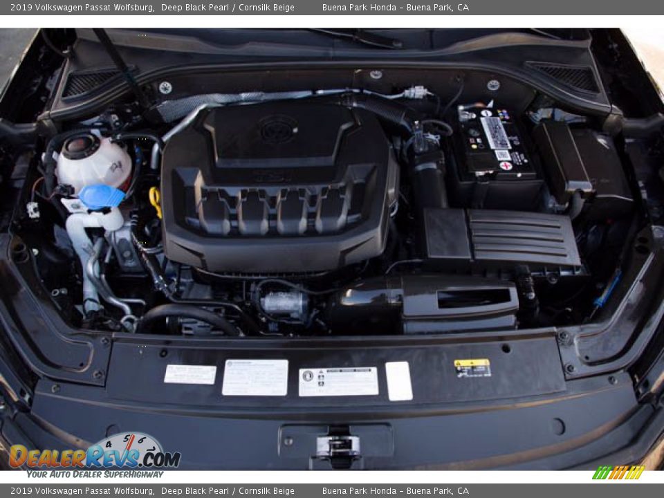 2019 Volkswagen Passat Wolfsburg Deep Black Pearl / Cornsilk Beige Photo #34