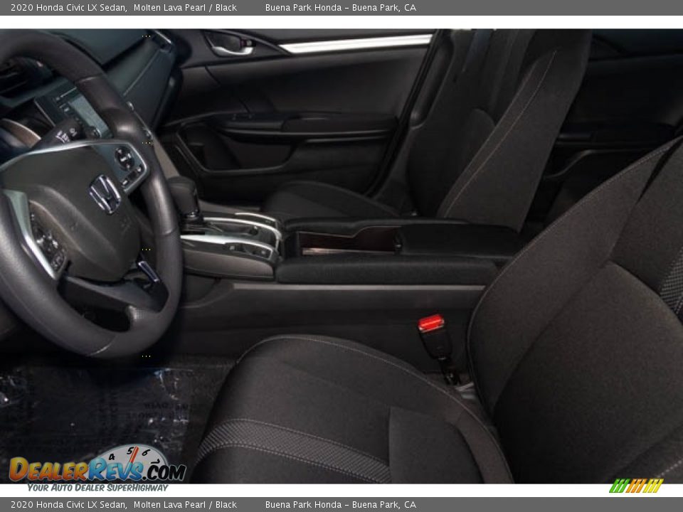 2020 Honda Civic LX Sedan Molten Lava Pearl / Black Photo #17