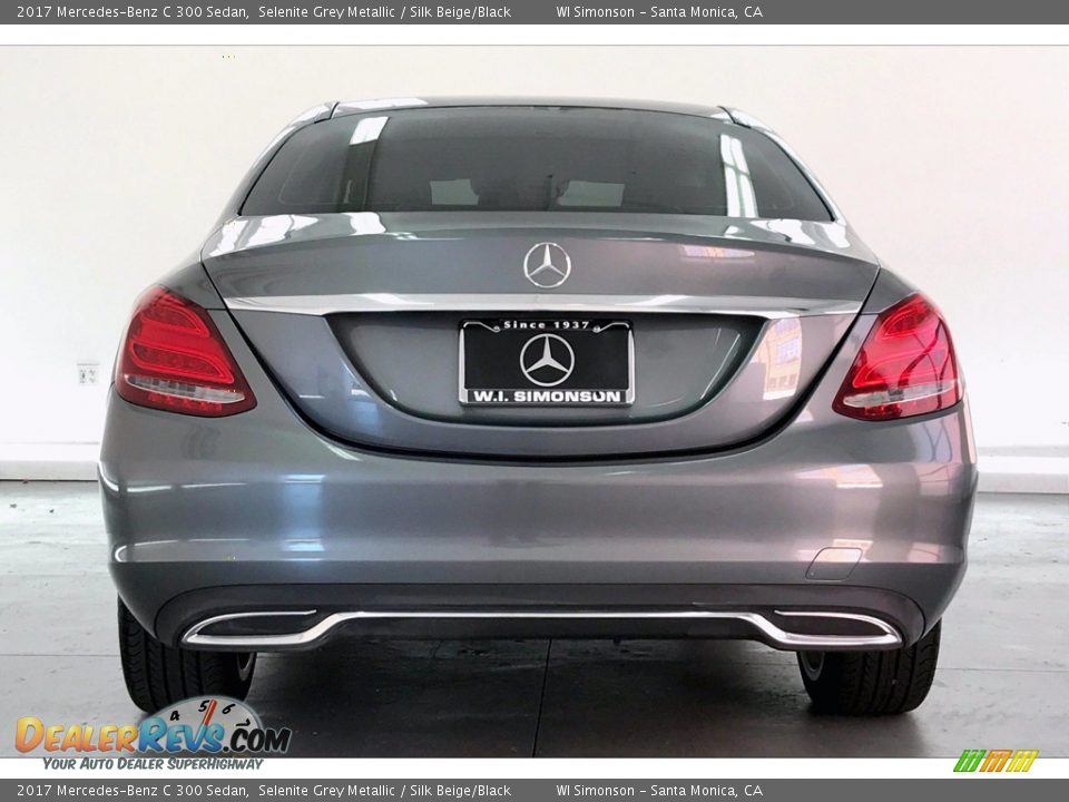 2017 Mercedes-Benz C 300 Sedan Selenite Grey Metallic / Silk Beige/Black Photo #3