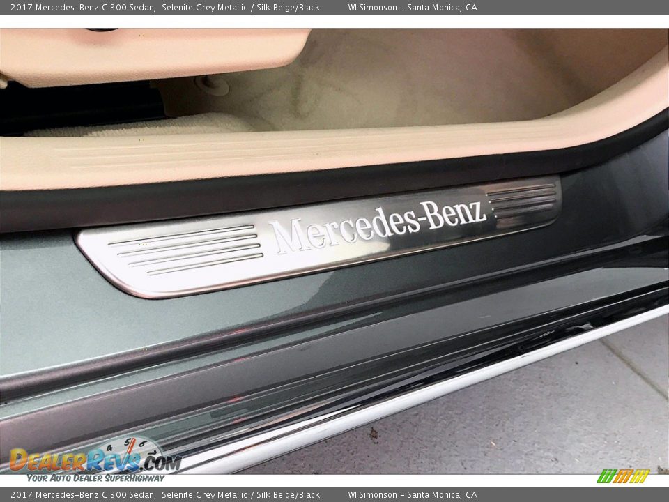 2017 Mercedes-Benz C 300 Sedan Selenite Grey Metallic / Silk Beige/Black Photo #7