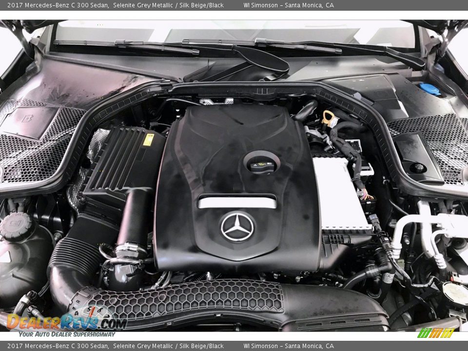2017 Mercedes-Benz C 300 Sedan Selenite Grey Metallic / Silk Beige/Black Photo #9