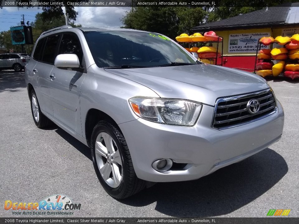 2008 Toyota Highlander Limited Classic Silver Metallic / Ash Gray Photo #1