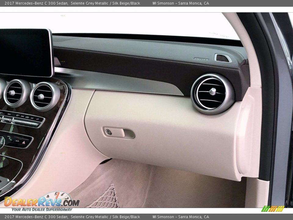 2017 Mercedes-Benz C 300 Sedan Selenite Grey Metallic / Silk Beige/Black Photo #28
