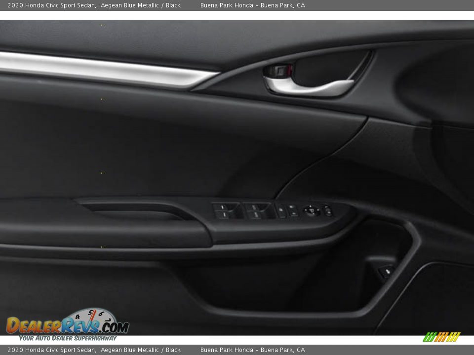2020 Honda Civic Sport Sedan Aegean Blue Metallic / Black Photo #33
