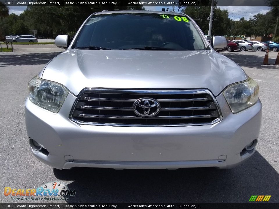 2008 Toyota Highlander Limited Classic Silver Metallic / Ash Gray Photo #8