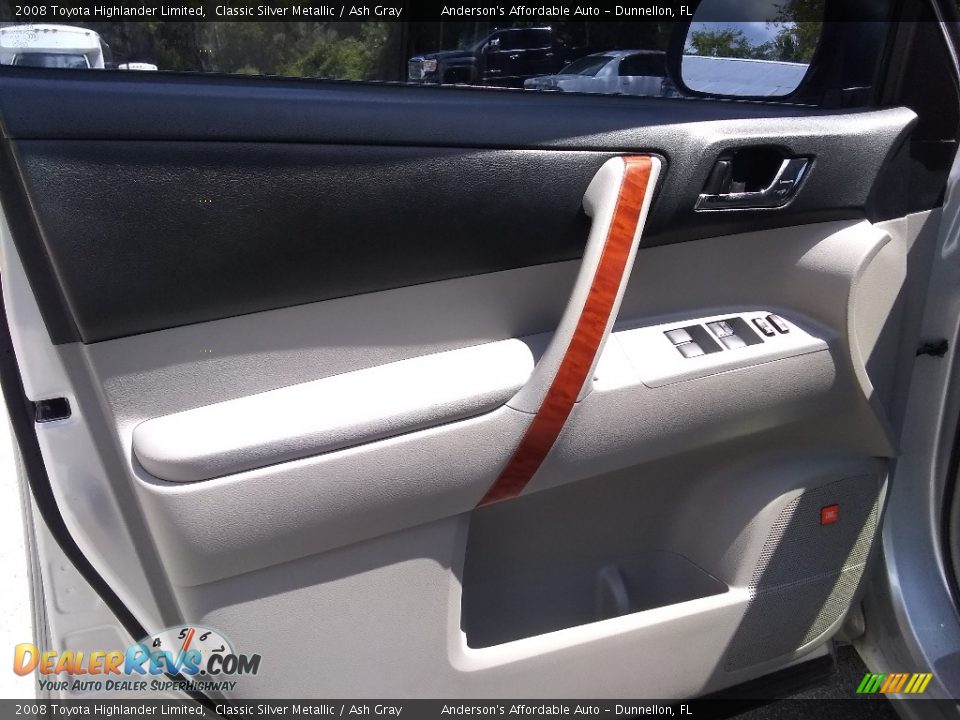 2008 Toyota Highlander Limited Classic Silver Metallic / Ash Gray Photo #9