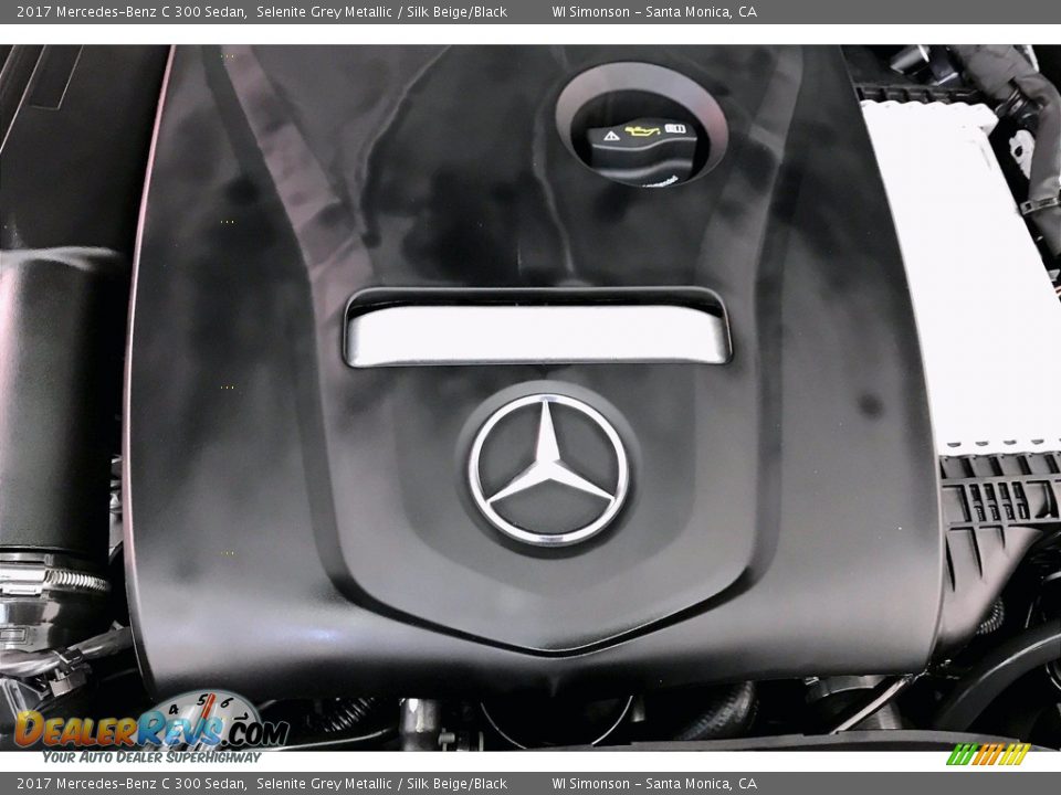 2017 Mercedes-Benz C 300 Sedan Selenite Grey Metallic / Silk Beige/Black Photo #31