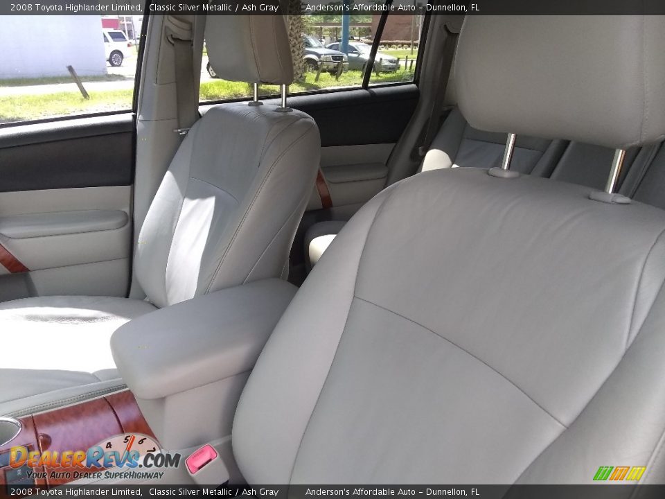 2008 Toyota Highlander Limited Classic Silver Metallic / Ash Gray Photo #11