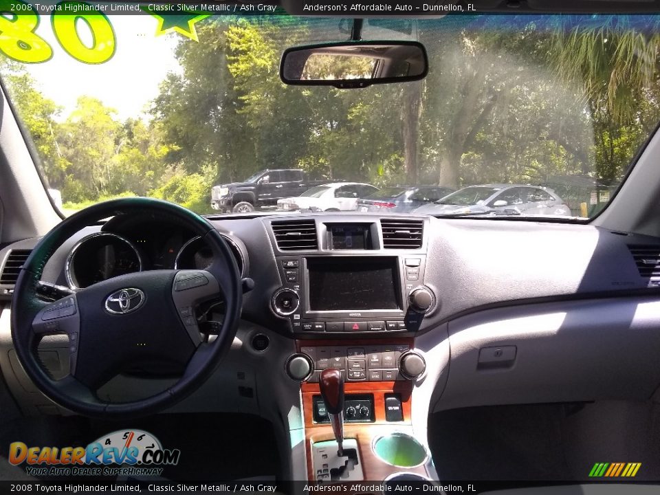 2008 Toyota Highlander Limited Classic Silver Metallic / Ash Gray Photo #13