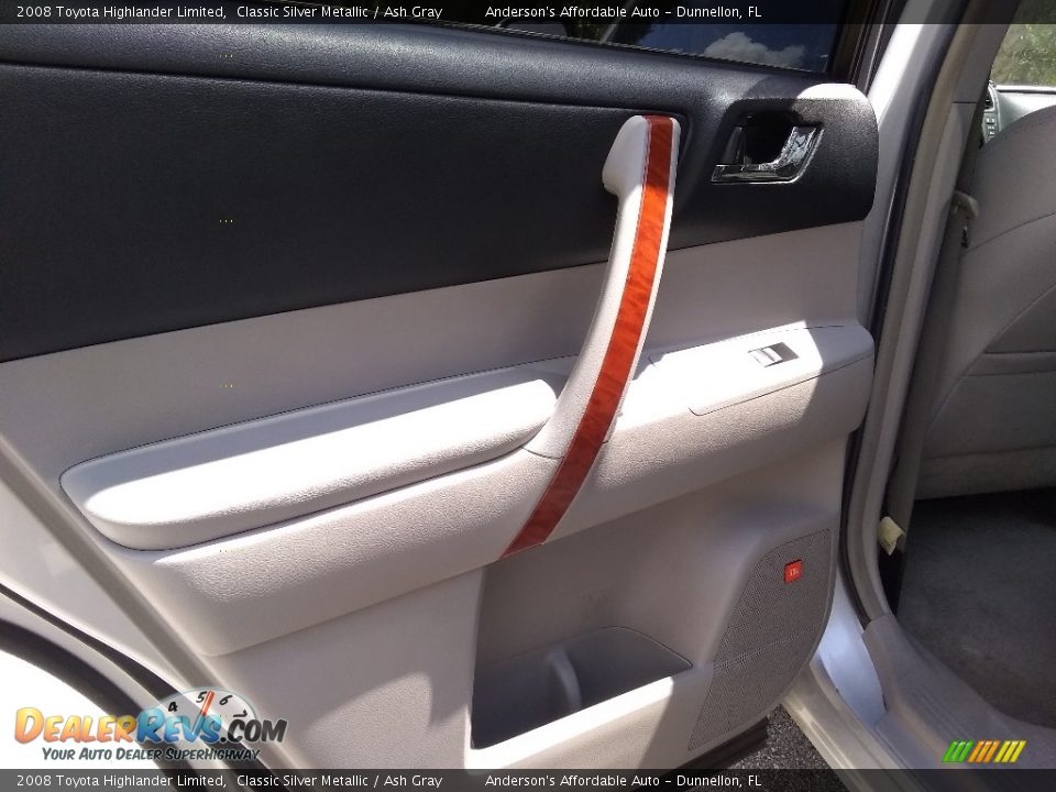 2008 Toyota Highlander Limited Classic Silver Metallic / Ash Gray Photo #15