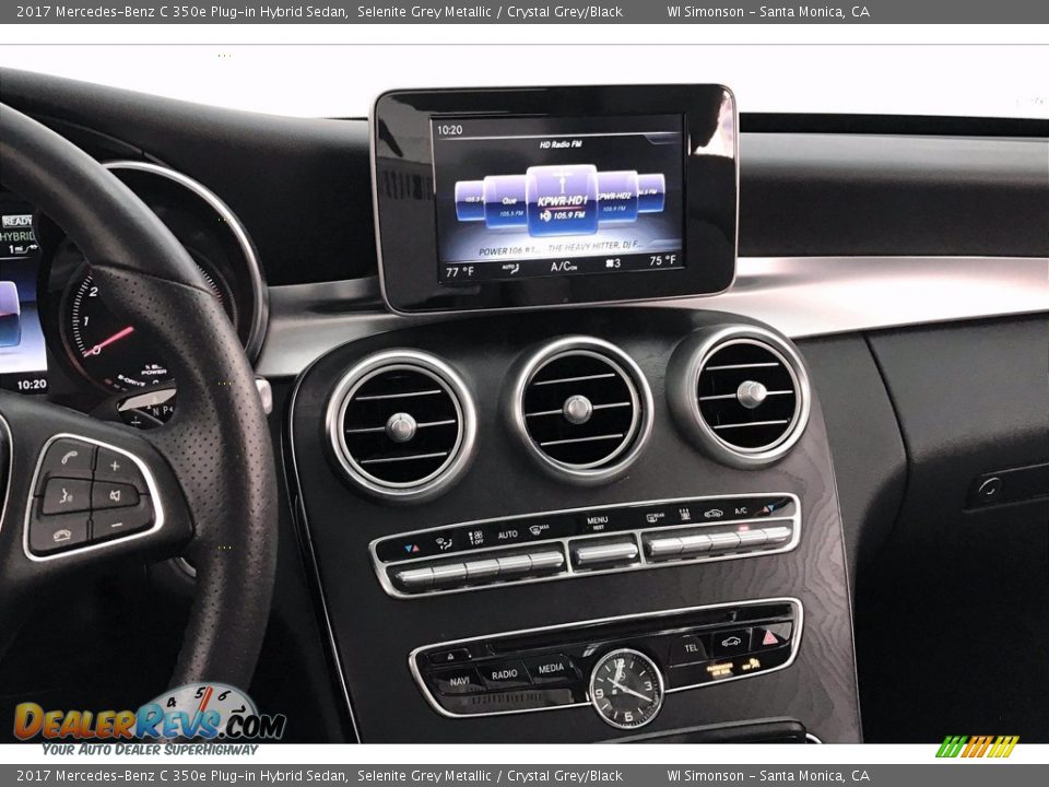 2017 Mercedes-Benz C 350e Plug-in Hybrid Sedan Selenite Grey Metallic / Crystal Grey/Black Photo #5