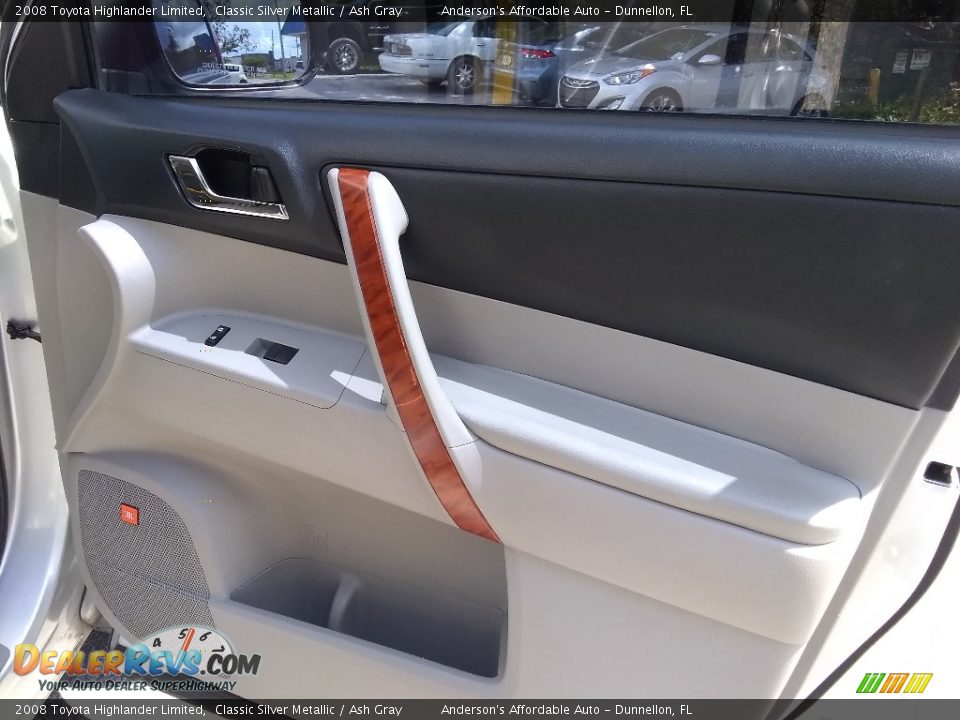 2008 Toyota Highlander Limited Classic Silver Metallic / Ash Gray Photo #19