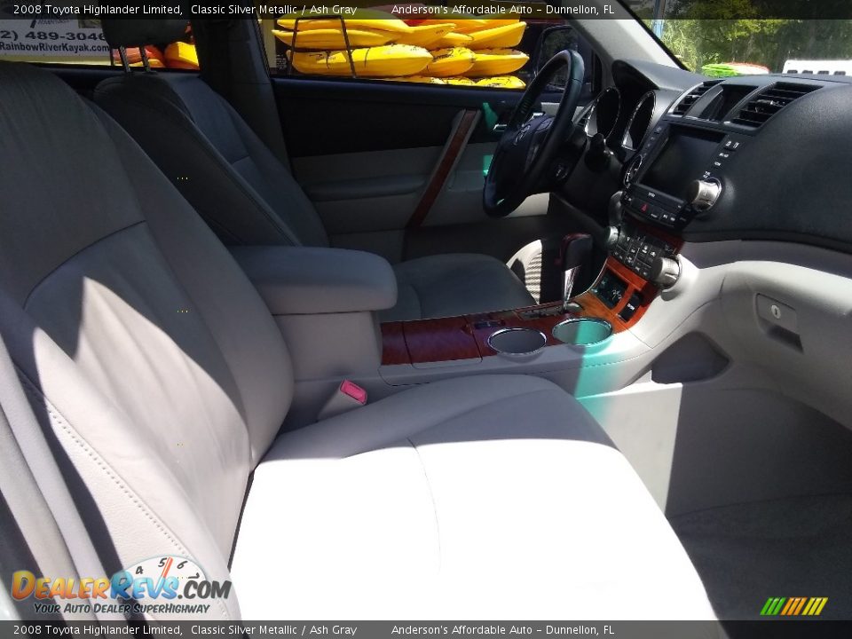 2008 Toyota Highlander Limited Classic Silver Metallic / Ash Gray Photo #20