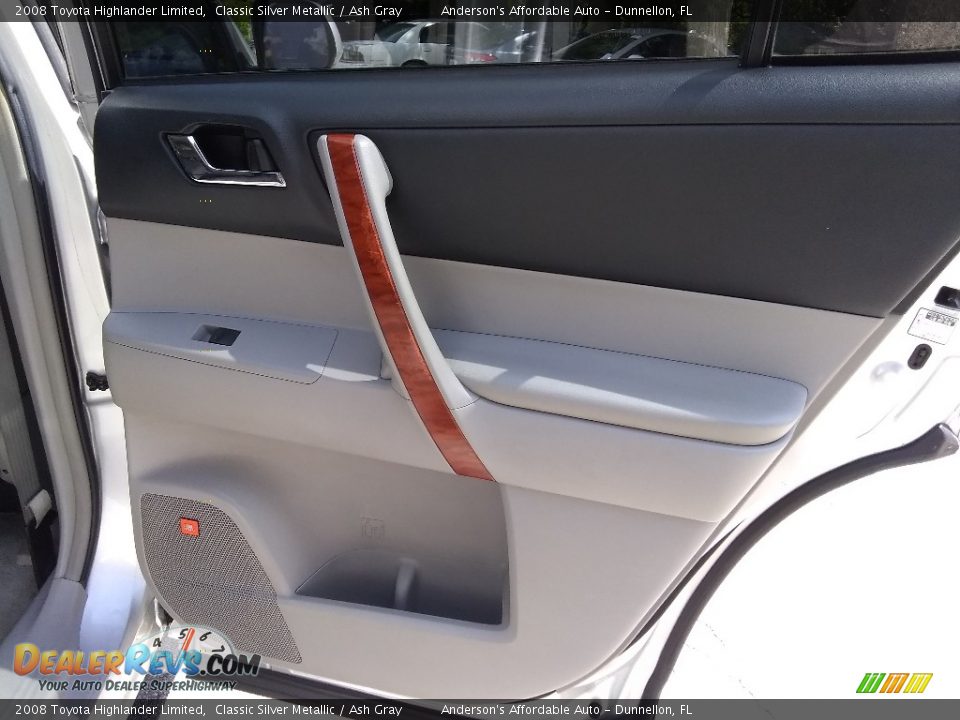 2008 Toyota Highlander Limited Classic Silver Metallic / Ash Gray Photo #21