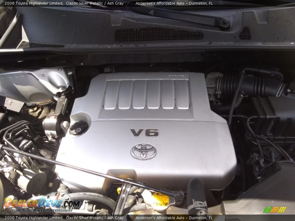 2008 Toyota Highlander Limited Classic Silver Metallic / Ash Gray Photo #24