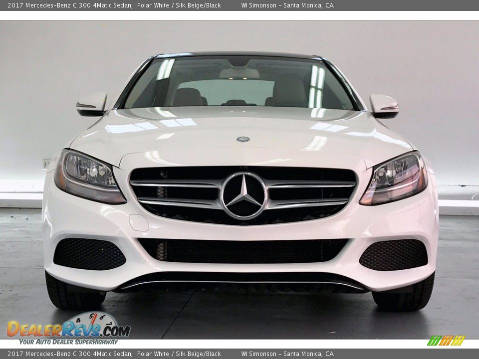 2017 Mercedes-Benz C 300 4Matic Sedan Polar White / Silk Beige/Black Photo #2