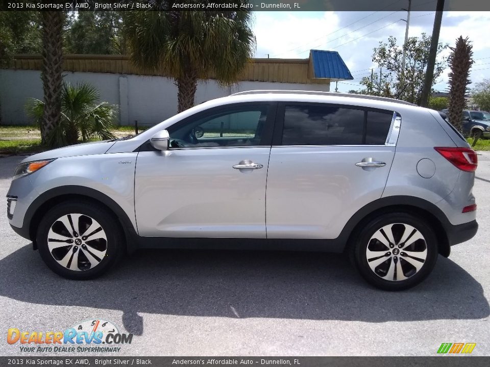 2013 Kia Sportage EX AWD Bright Silver / Black Photo #6