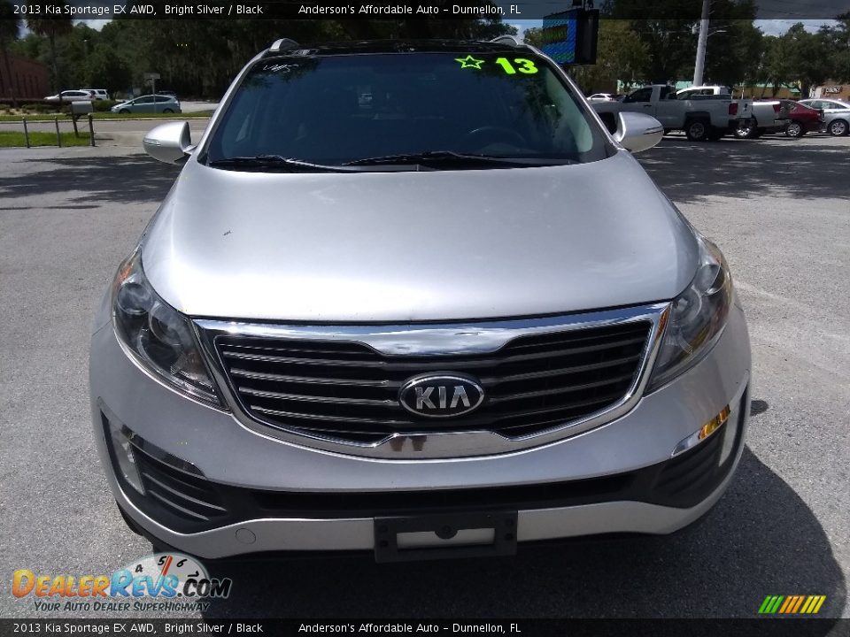 2013 Kia Sportage EX AWD Bright Silver / Black Photo #8
