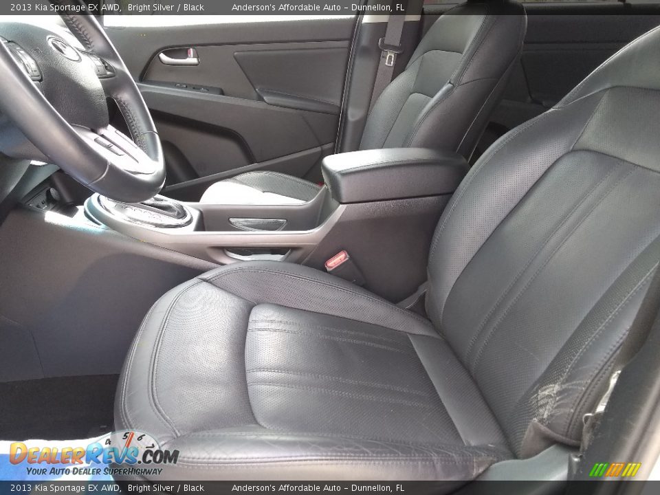2013 Kia Sportage EX AWD Bright Silver / Black Photo #10