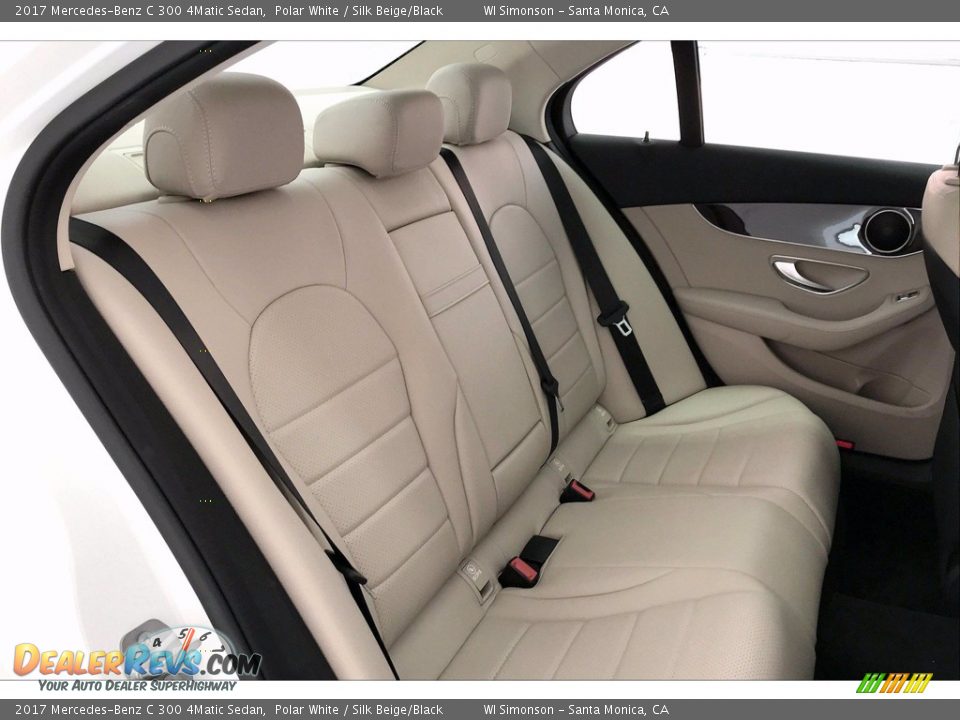 Rear Seat of 2017 Mercedes-Benz C 300 4Matic Sedan Photo #13