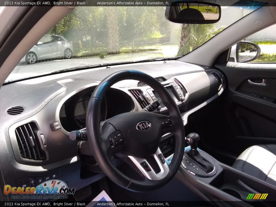 2013 Kia Sportage EX AWD Bright Silver / Black Photo #12