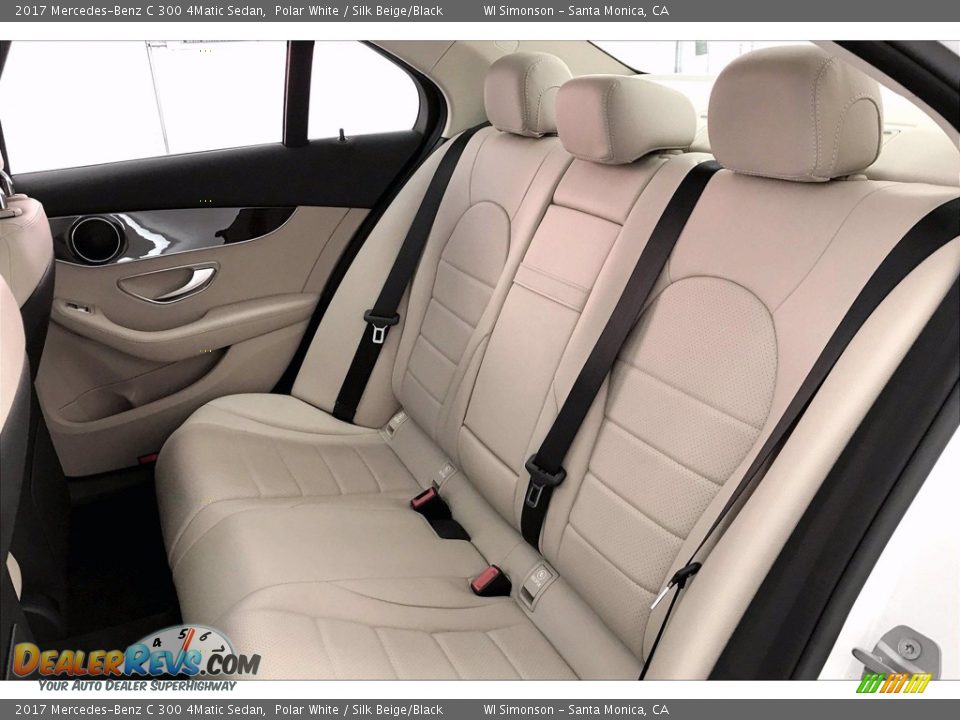 Rear Seat of 2017 Mercedes-Benz C 300 4Matic Sedan Photo #15