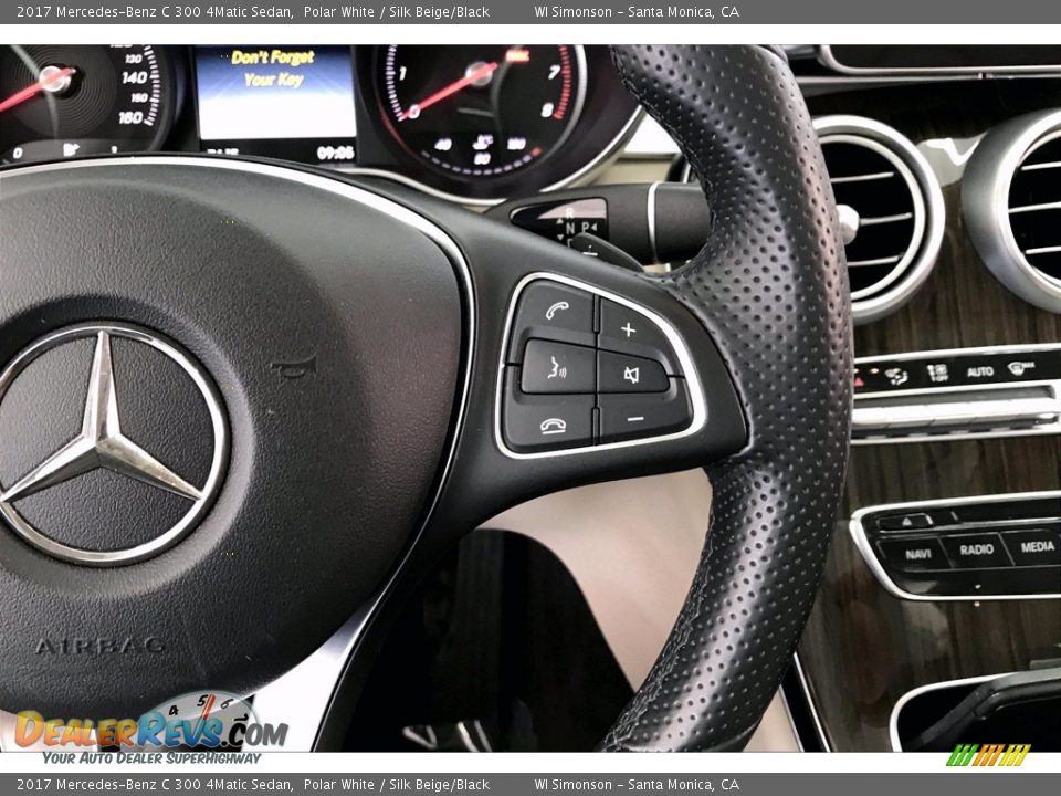 2017 Mercedes-Benz C 300 4Matic Sedan Steering Wheel Photo #19