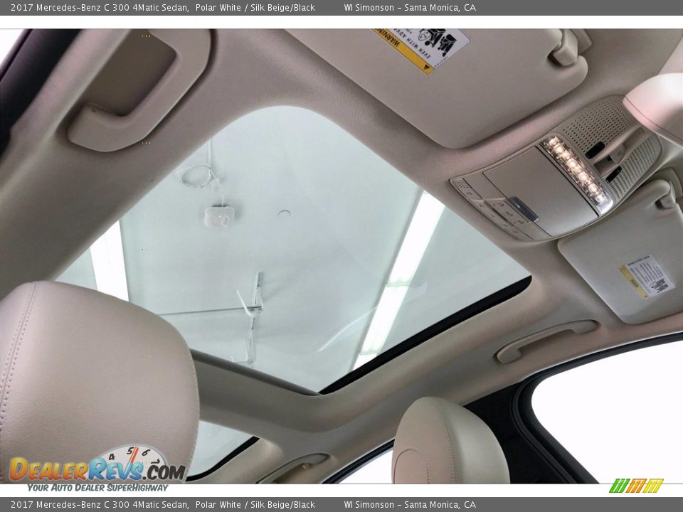 Sunroof of 2017 Mercedes-Benz C 300 4Matic Sedan Photo #29