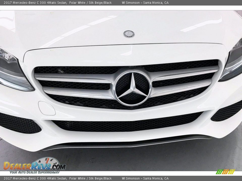 2017 Mercedes-Benz C 300 4Matic Sedan Polar White / Silk Beige/Black Photo #33