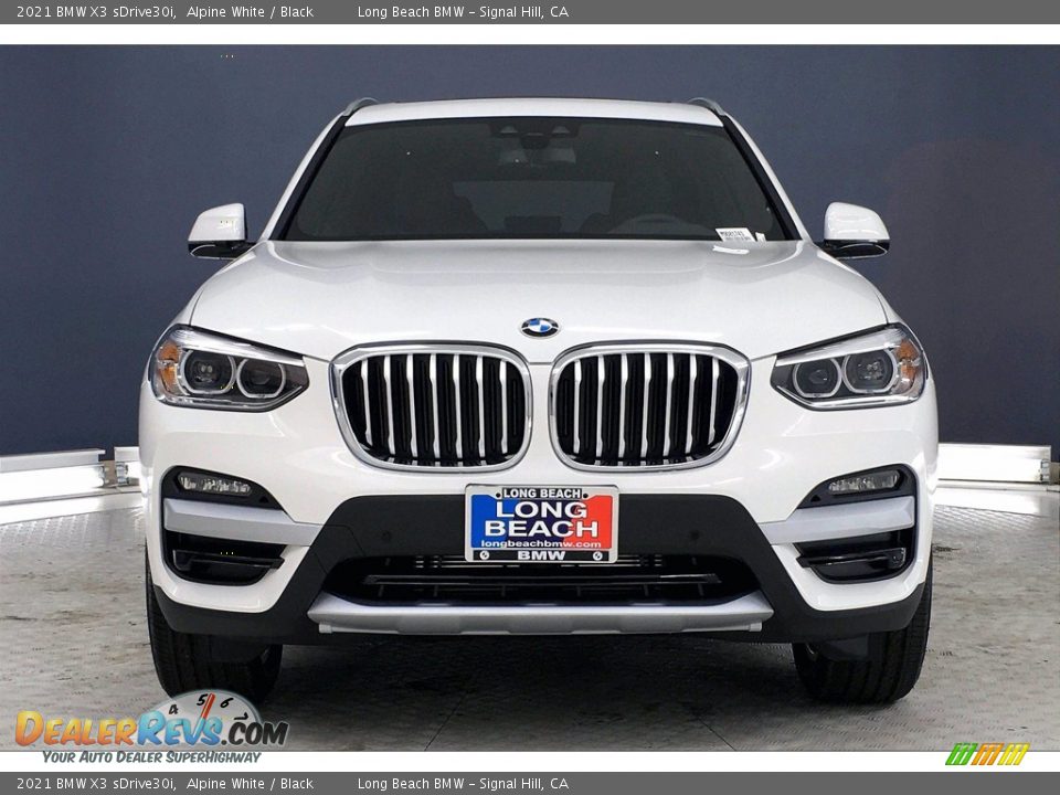 2021 BMW X3 sDrive30i Alpine White / Black Photo #2