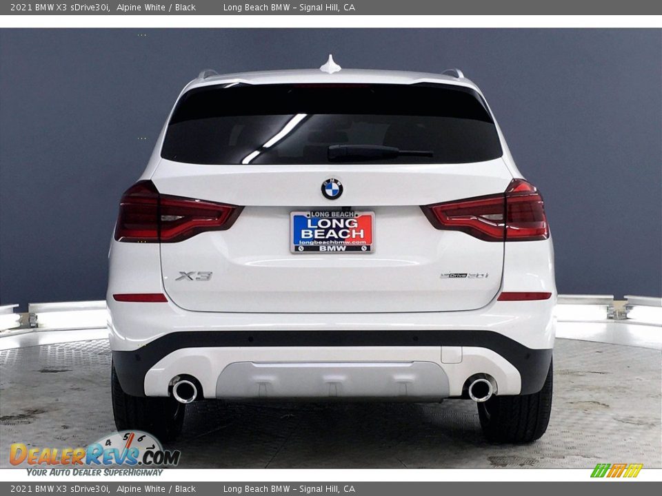 2021 BMW X3 sDrive30i Alpine White / Black Photo #4