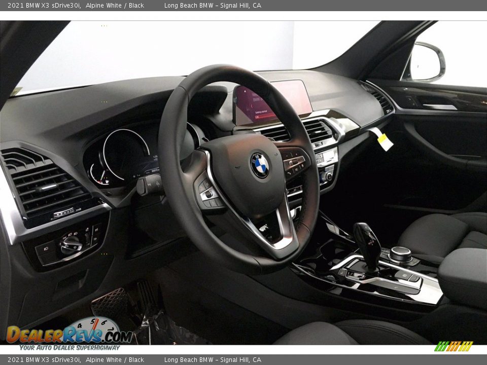 2021 BMW X3 sDrive30i Alpine White / Black Photo #7