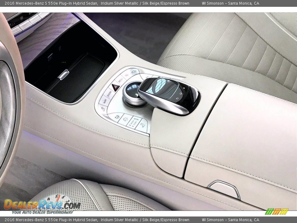 2016 Mercedes-Benz S 550e Plug-In Hybrid Sedan Iridium Silver Metallic / Silk Beige/Espresso Brown Photo #23