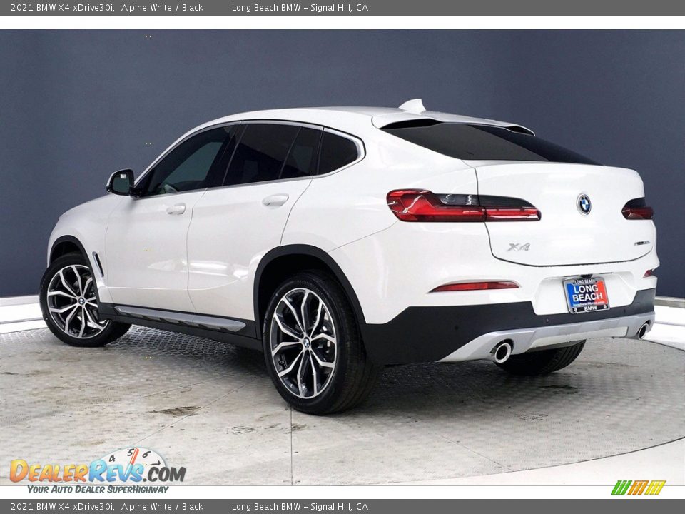 2021 BMW X4 xDrive30i Alpine White / Black Photo #3