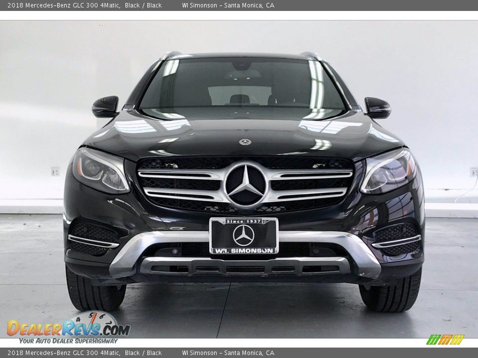 2018 Mercedes-Benz GLC 300 4Matic Black / Black Photo #2