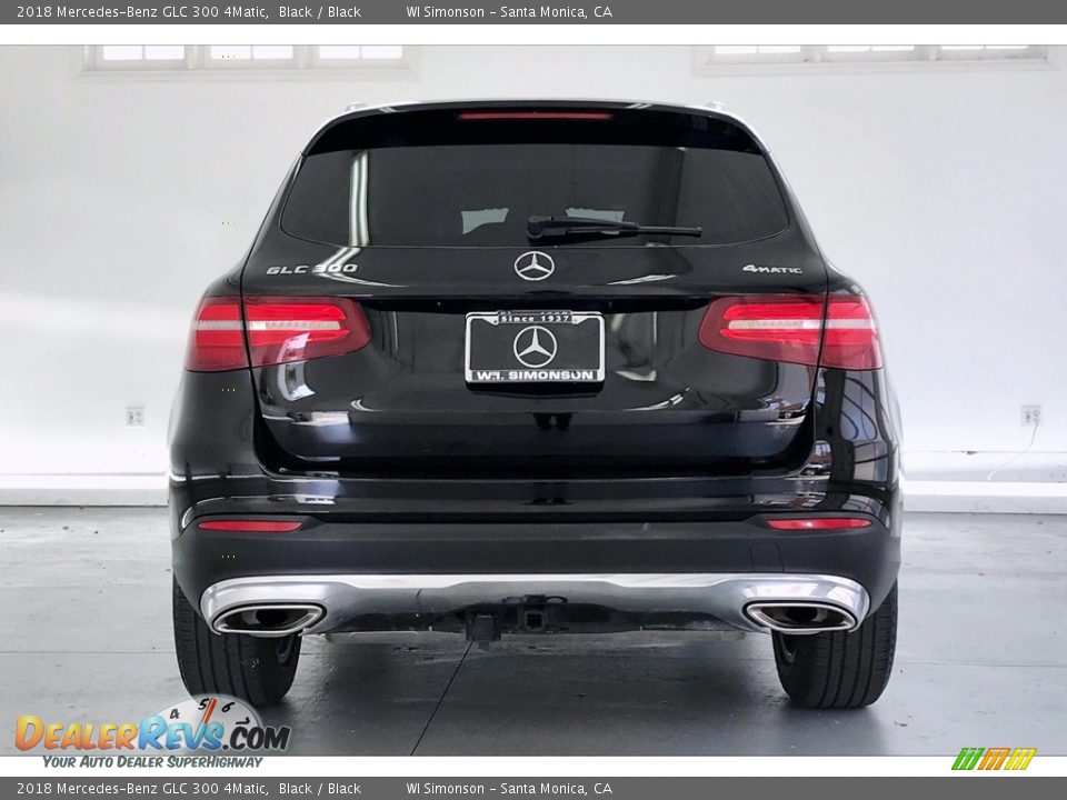 2018 Mercedes-Benz GLC 300 4Matic Black / Black Photo #3