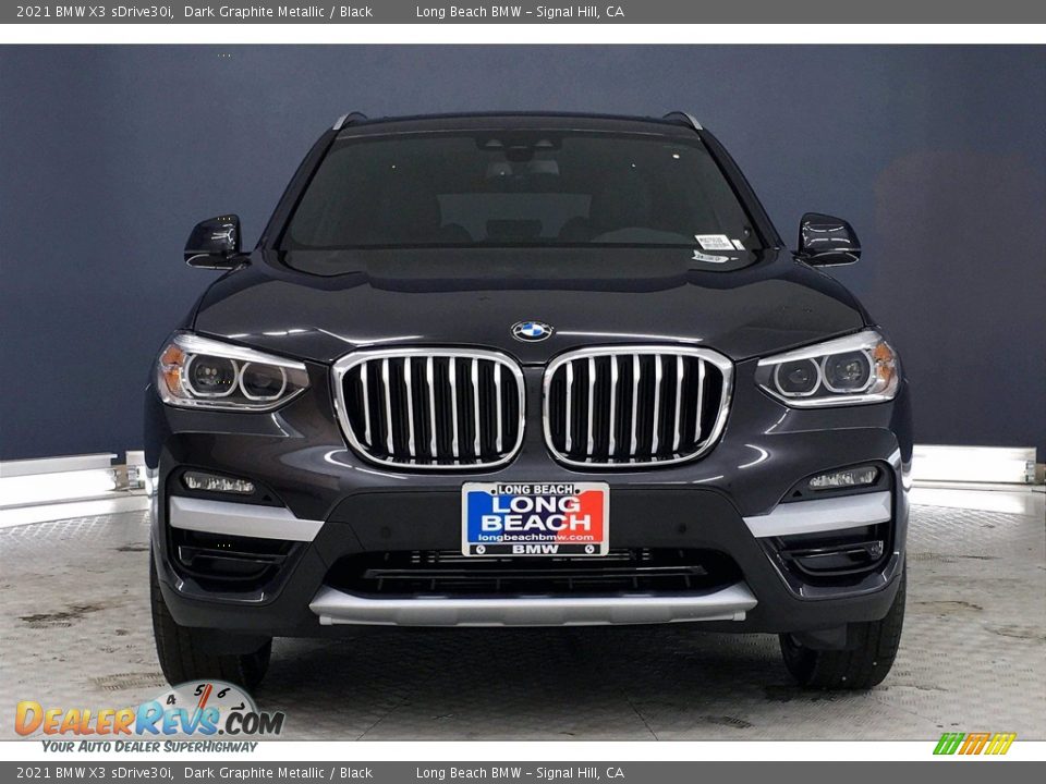 2021 BMW X3 sDrive30i Dark Graphite Metallic / Black Photo #2