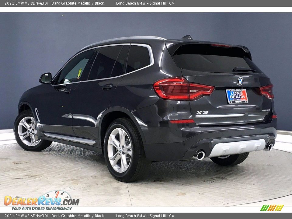 2021 BMW X3 sDrive30i Dark Graphite Metallic / Black Photo #3