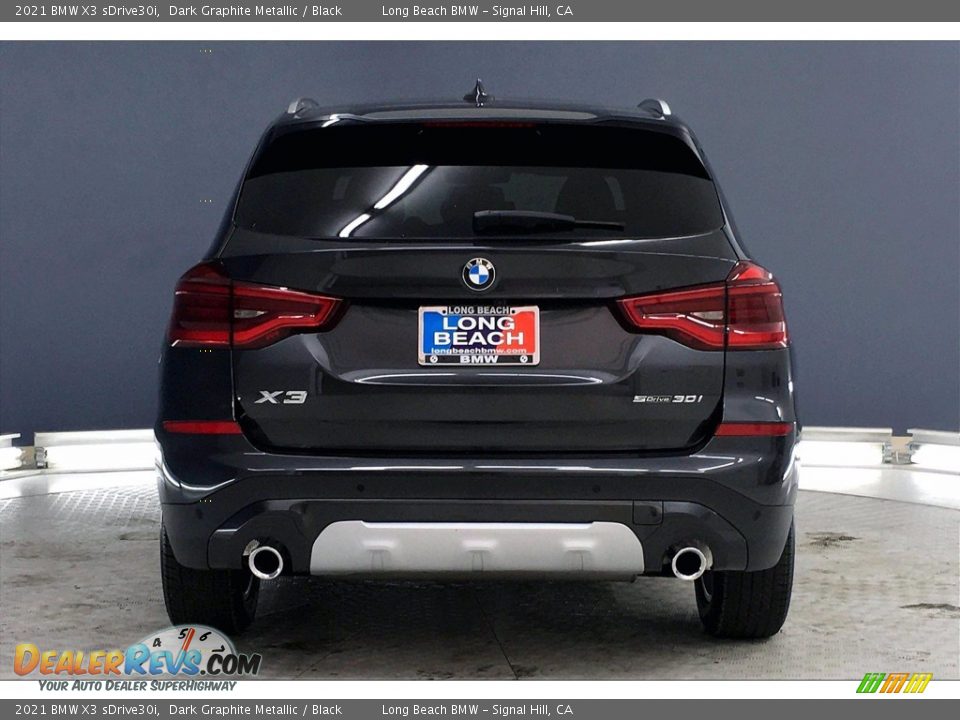 2021 BMW X3 sDrive30i Dark Graphite Metallic / Black Photo #4