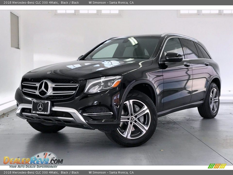 2018 Mercedes-Benz GLC 300 4Matic Black / Black Photo #12