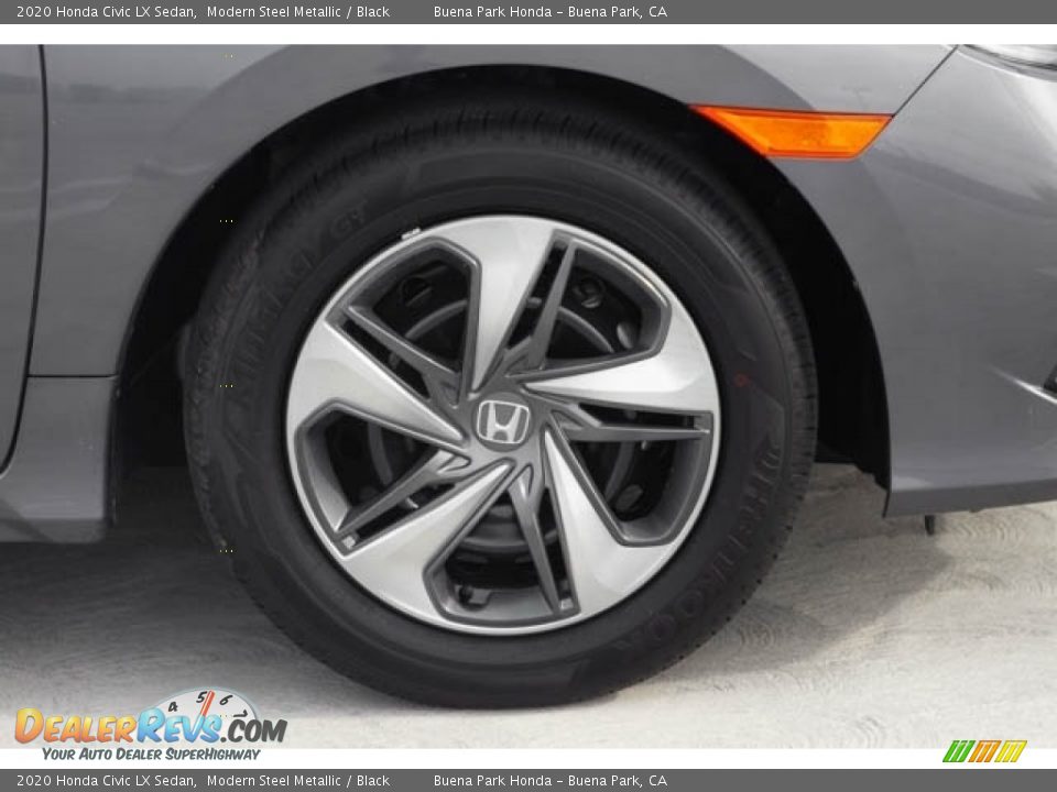 2020 Honda Civic LX Sedan Modern Steel Metallic / Black Photo #14