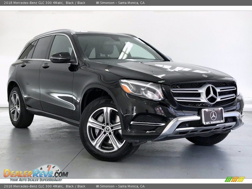 2018 Mercedes-Benz GLC 300 4Matic Black / Black Photo #34